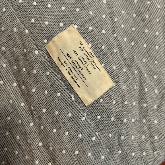 Anthro Cartonnier Rust Sans Collar Blazer - Picture 4 of 10